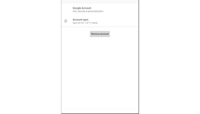Remove Account Play Services