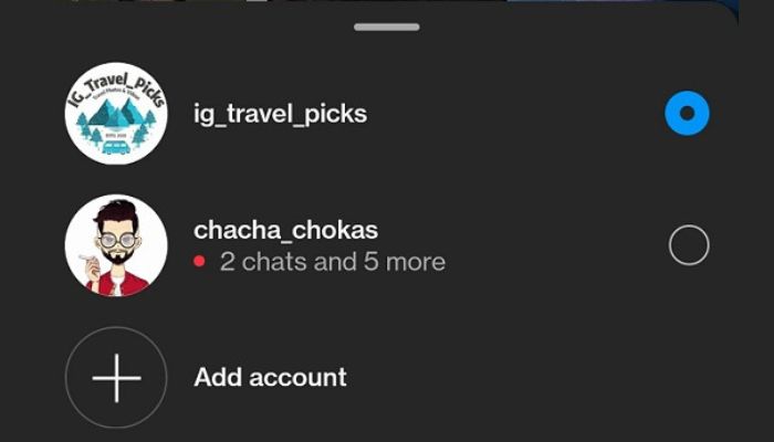 Secondary Instagram Account