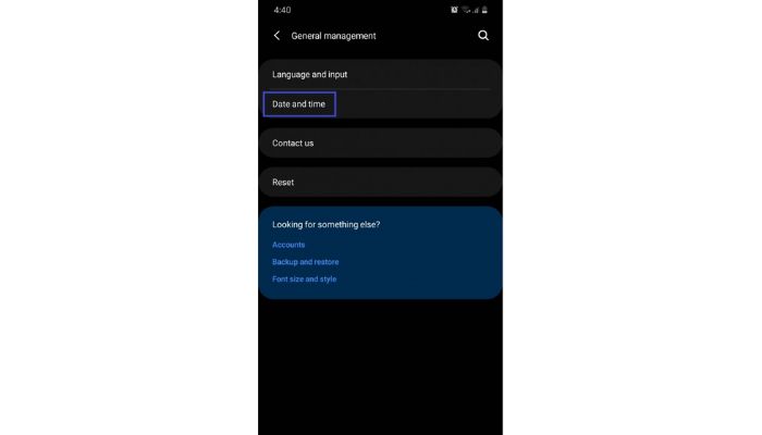 Select Date and Time