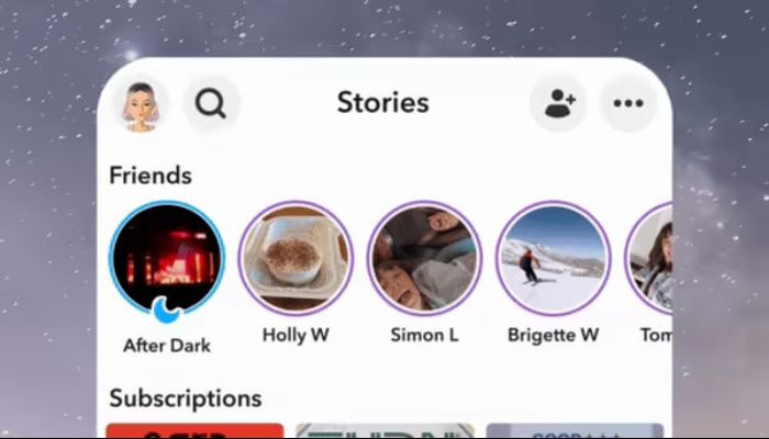 Snapchat After Dark Story View