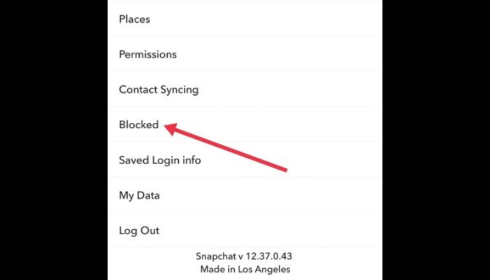 Snapchat Blocked List