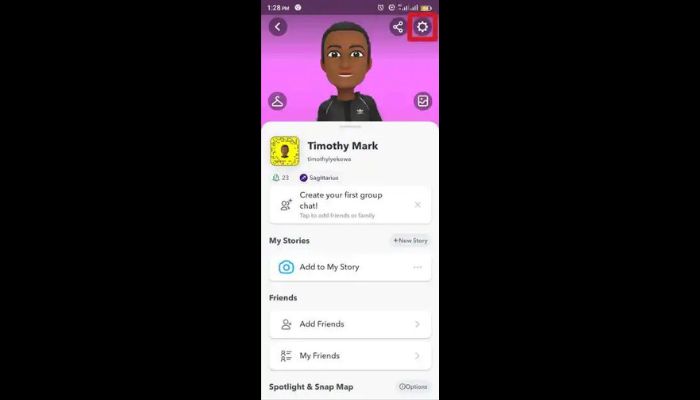 Snapchat Settings