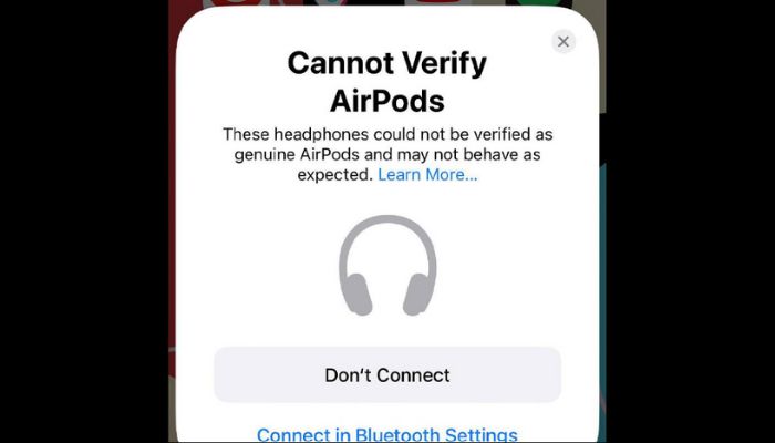 Verify Apple AirPods