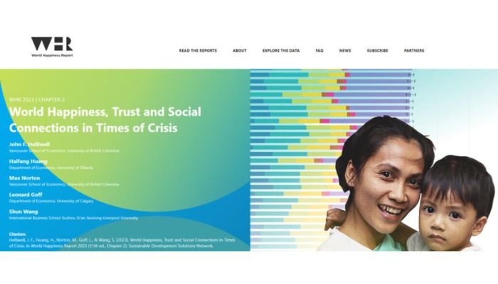 Worlds Happiness Trust and Social Connections