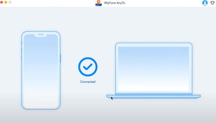iMyFone AnyTo connected