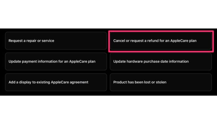 Cancel Or Request Refund
