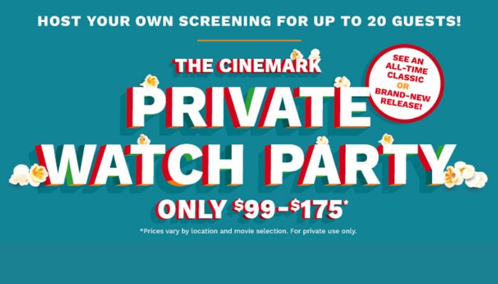 Cinemark Private Watch Party