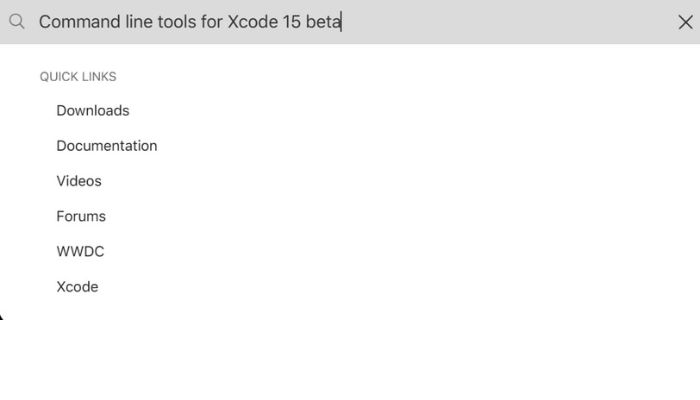 Command Line Tools For XCODE 15 Beta