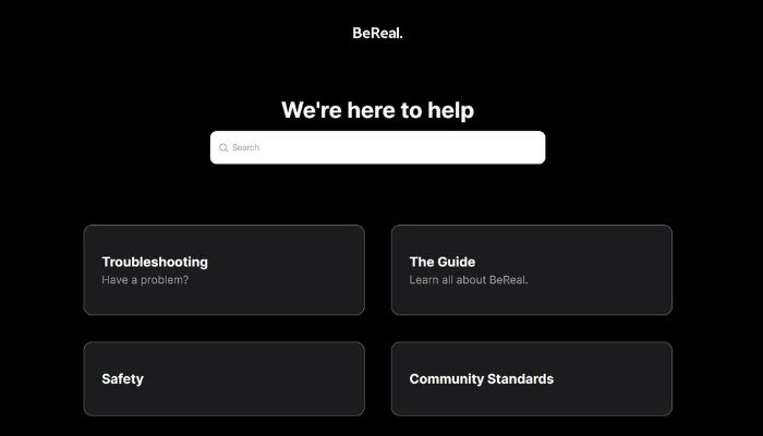 Contact BeReal Support
