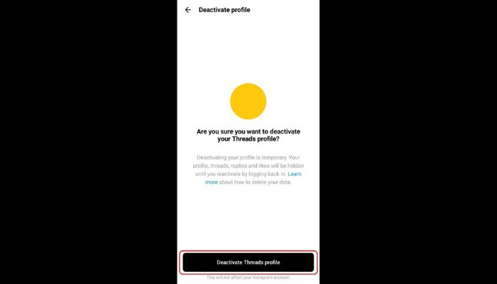 Deactivate Threads