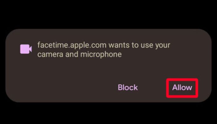 Facetime Invite