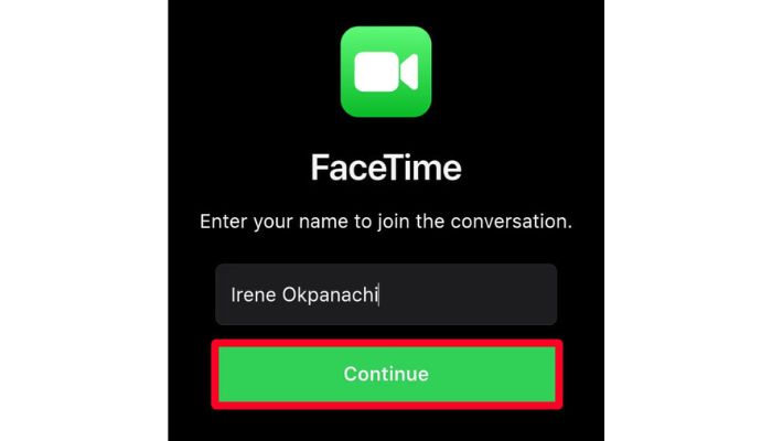 Facetime join the conversation
