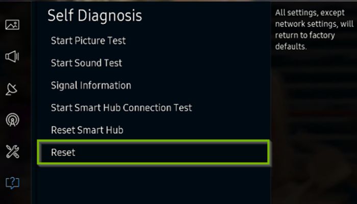 Factory Reset The TV
