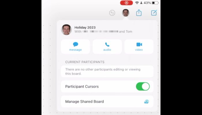 Freeform app contact