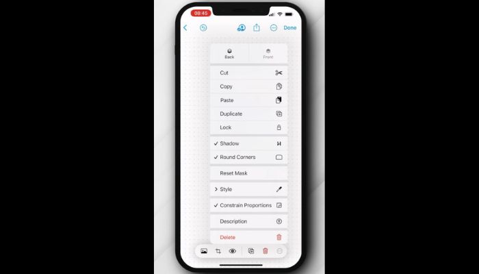 Freeform app options