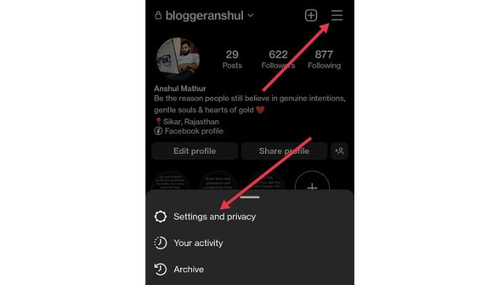Instagram Settings and Privacy