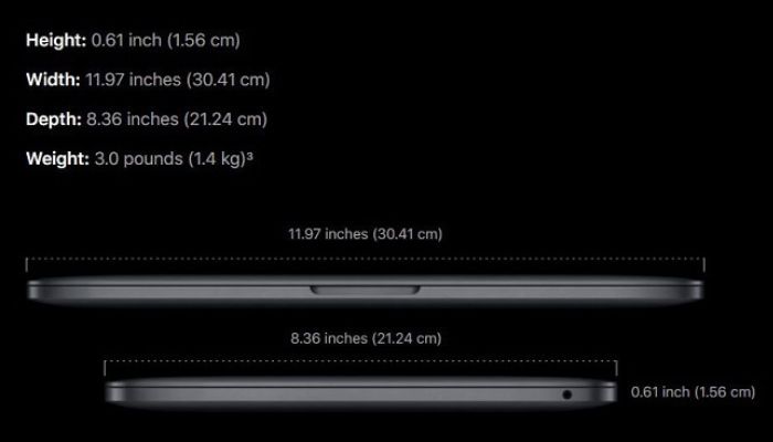 MacBook Air vs MacBook Pro Dimensions