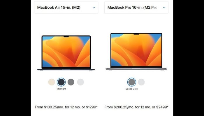 MacBook Air vs MacBook Pro Pricing