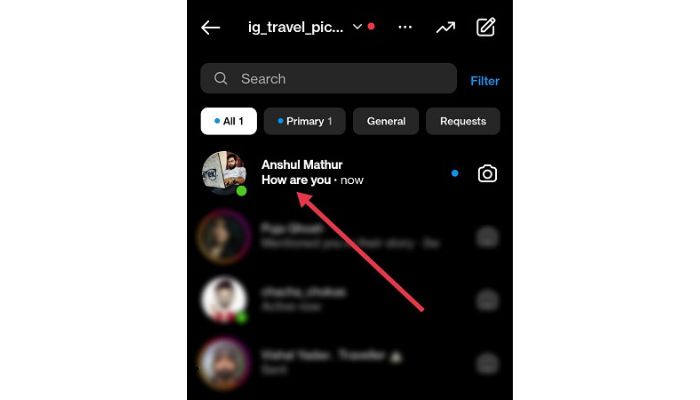 Read Instagram Message