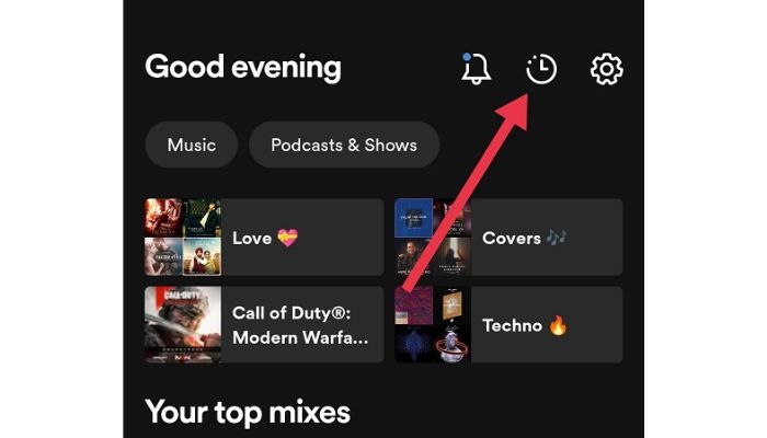 Recently Played On Spotify