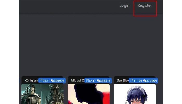 Register for Janitor AI