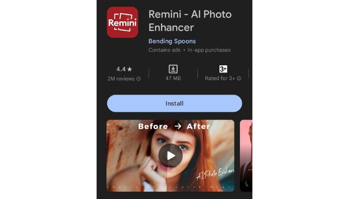 Remini AI Photo Enhancer