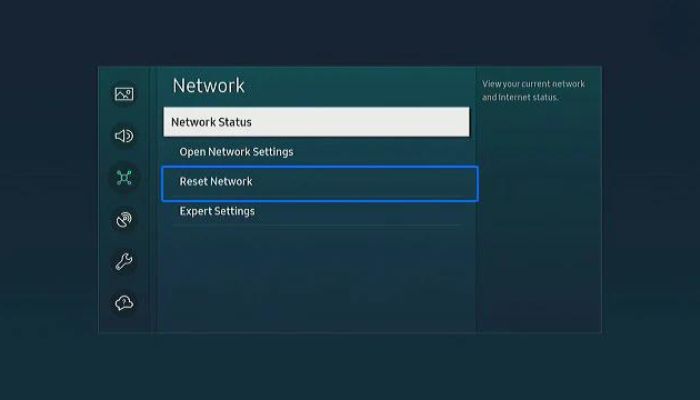 Reset Network Settings On The TV