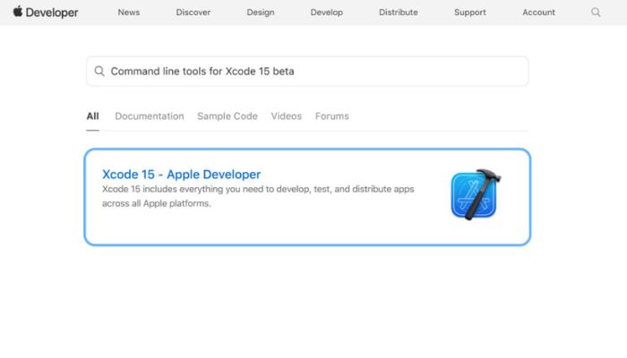 XCODE 15 Apple Developer