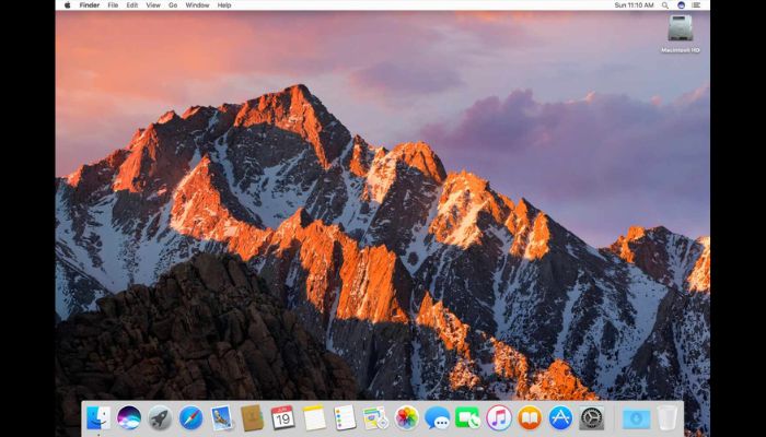mac homescreen