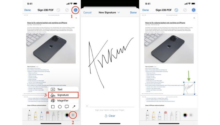 mark up ios