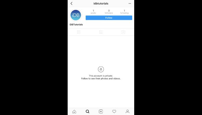 private account