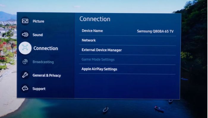 samsung tv connection