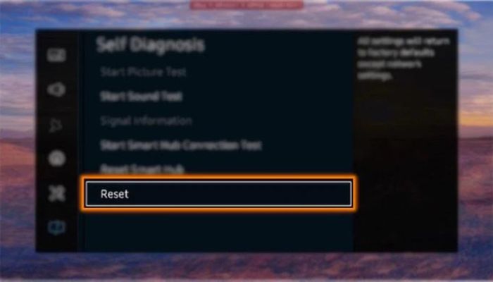 Factory Reset TV