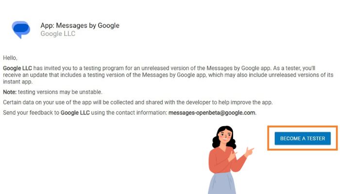 Messages app beta