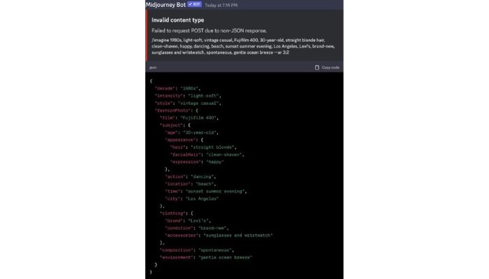 Midjourney Error