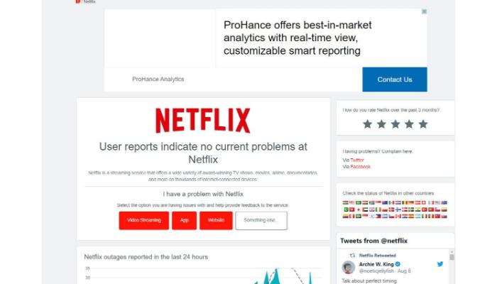 Netflix downdetector