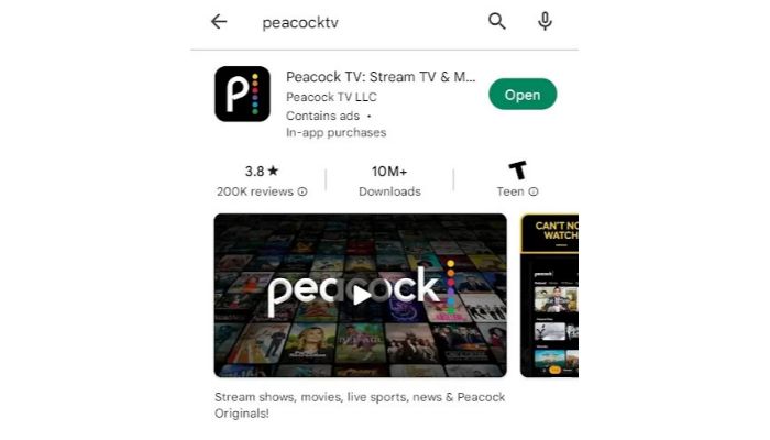 Update the Peacock App