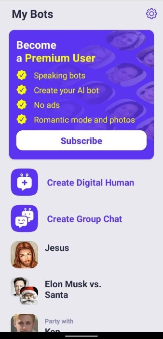 Botify AI character customization 