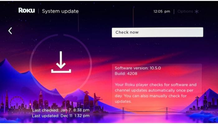  Install the latest Roku update