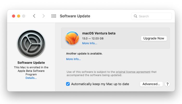 ventura update now