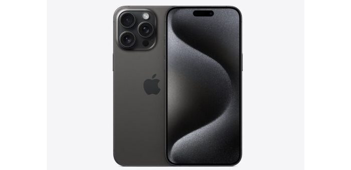 Apple iPhone 15 Pro Max black - best smartphones to watch movies