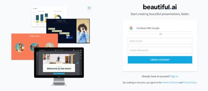 Beautiful ai login details