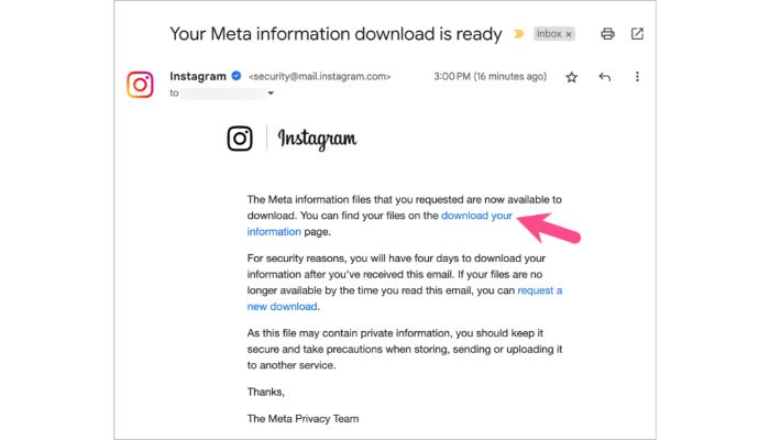 Download Meta Information