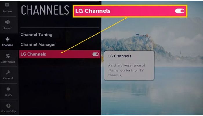 Enable LG Channels