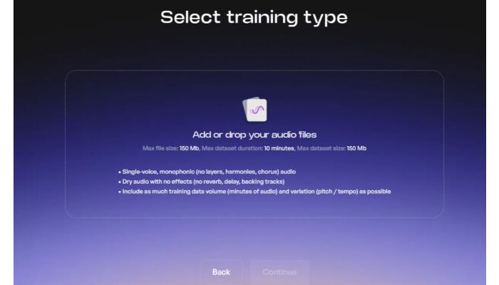 Kits AI training type