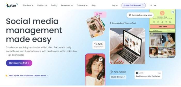 Later all-in-one social media software