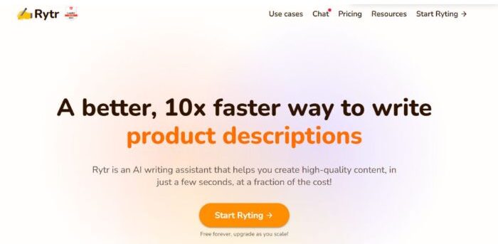 Rytr ai content generation