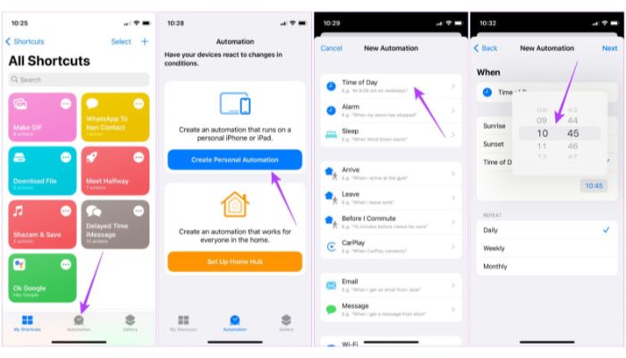 Schedule WhatsApp Messages on iphone