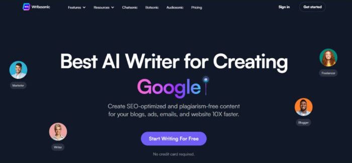 Writesonic ai script generator