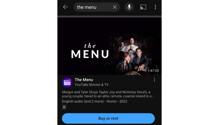 click on Buy or Rent